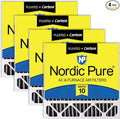 Nordic Pure 20x20x5 Honeywell Replacement Furnace Filters MERV 10 Plus Carbon 4 by NordicPure