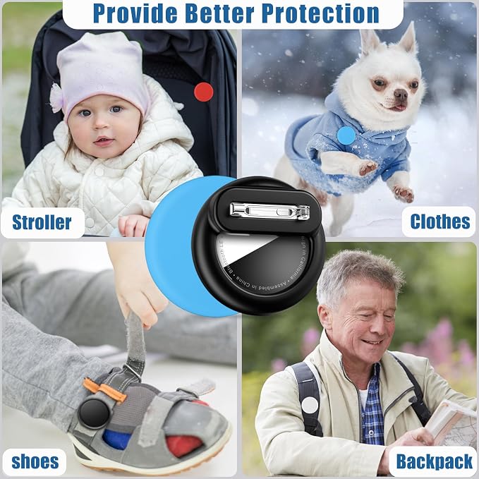 for AirTag Holder 4 Pack for Kids Hidden, Hidden Discreet Toddler Tracker - Image 3