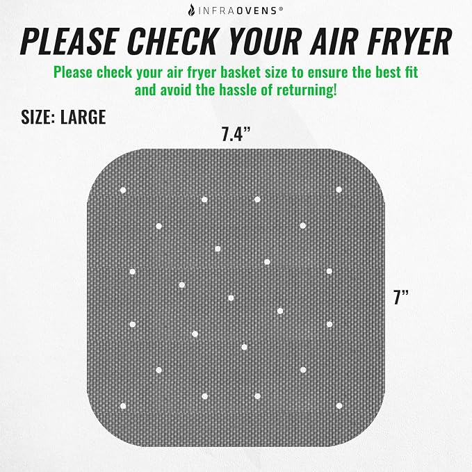 Air Fryer Liners Reusable for Cosori 3.7qt, Instant Pot Vortex Plus 4qt Airfryer - Image 5