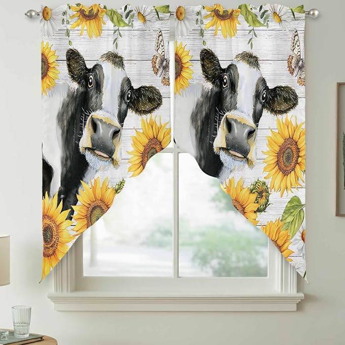 Retro Farmhouse Floral Swag Valances - Image 7