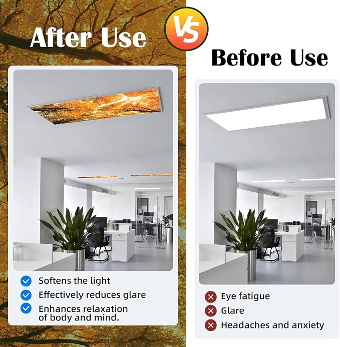 ANGSYLTH 8 Pcs Fluorescent Light Covers - Image 4