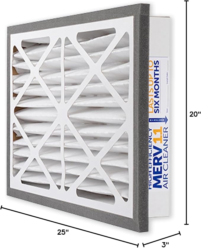 Zephyr 20x25x3 VGF Merv 11 Media Air Cleaner Replacement Filter - Image 6