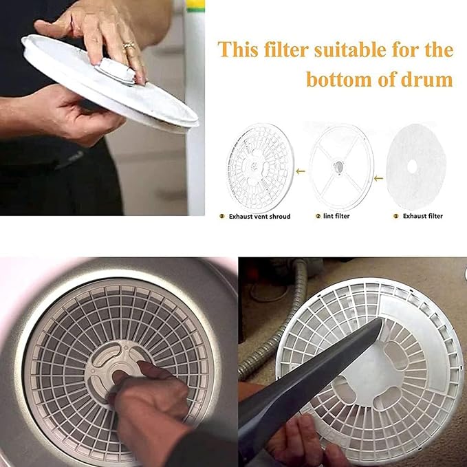 REDYY 20 Pieces Cloth Portable Dryer Exhaust Filters Set Universal Dryer Lint - Image 9