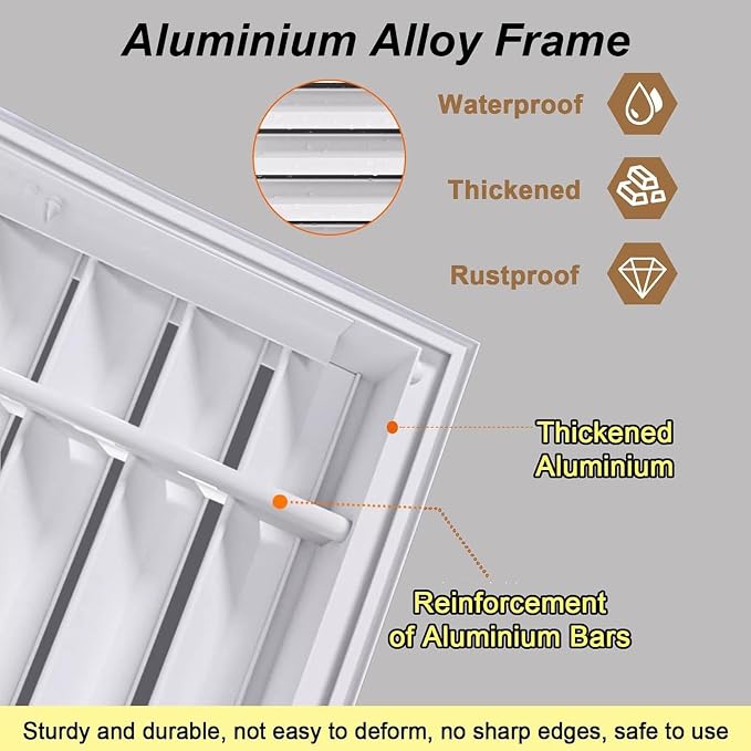 Adjustable Duct Opening Vent Cover Grill - Image 4