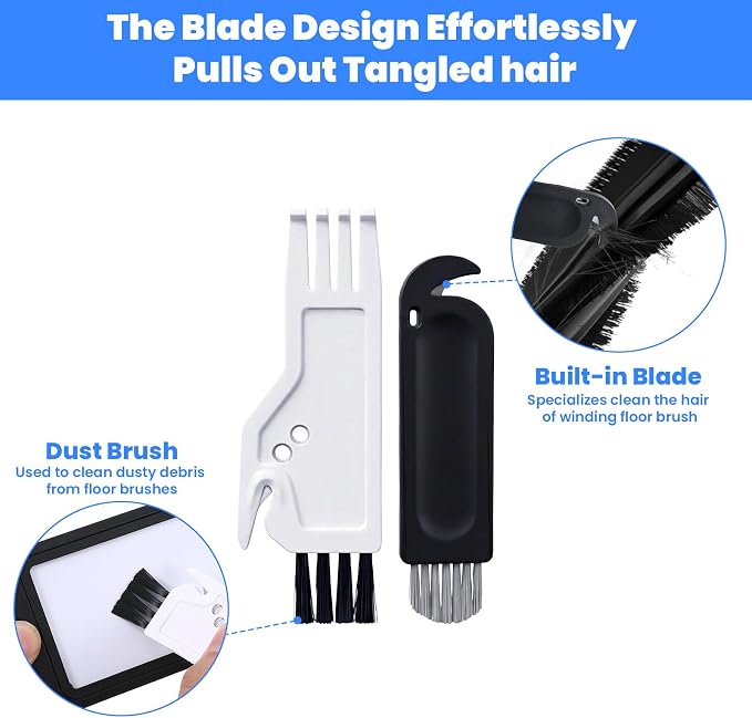 4 PCS Handheld Vacuum Cleaner Brush, 4 Styles Universal Dusting Brush, 2 in 1 - Image 4