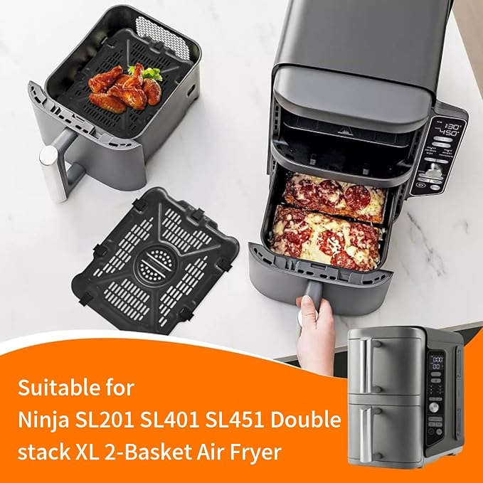 Air Fryer Replacement Parts for Ninja SL401 SL451 Double Stack XL 2-Basket Air - Image 4