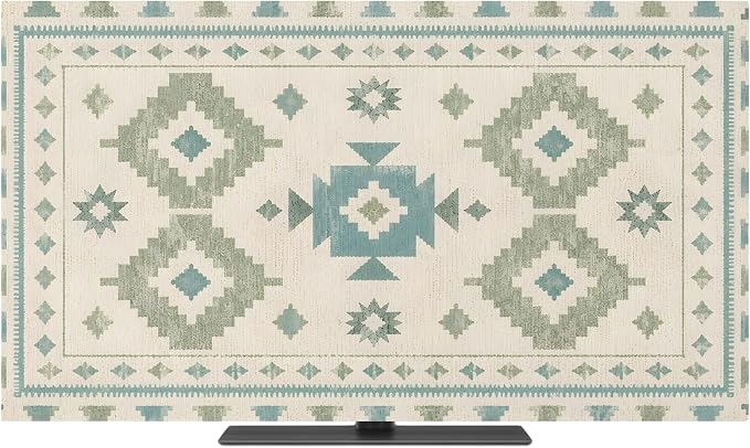 RetroTribal Geometric Southwestern Indoor TV Cover, Elastic TV Screen Protector by Unknown