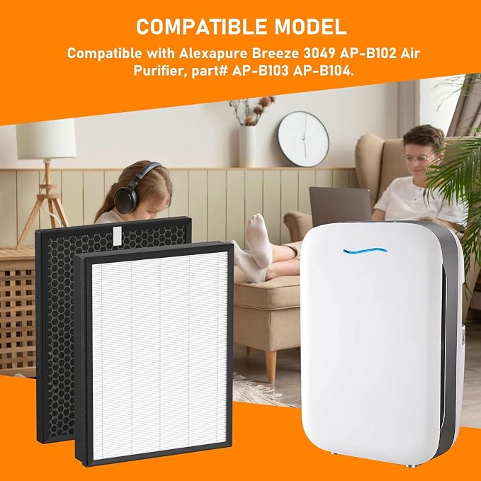 AP-B102 True HEPA Replacement Filter Set Compatible - Image 4