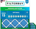 Filterbuy 30x30x1 Air Filter MERV 13 Optimal Smoke & Allergy Defense, by Filterbuy