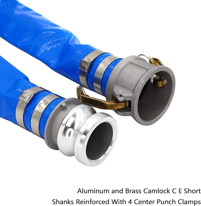 DAVCO 1.5" ID × 100 ft Pool Backwash Hose, Heavy Duty Reinforced Blue PVC Lay - Image 2
