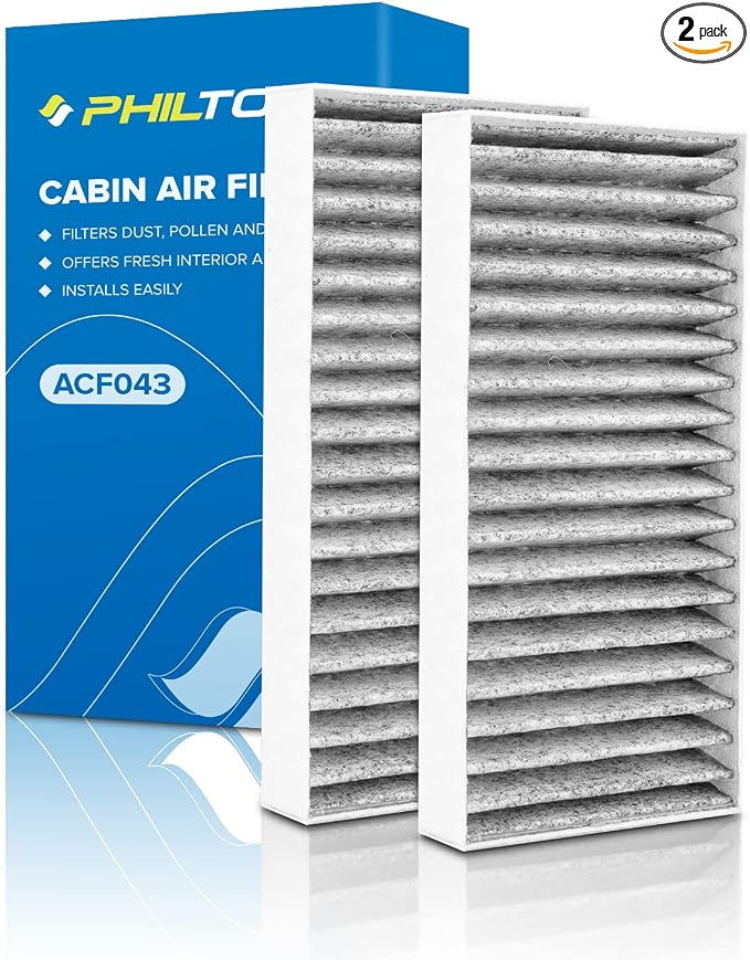 PHILTOP HEPA Cabin Air Filter w/Activated Carbon, Compatible by PHILTOP