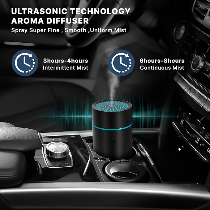 Car Fragrance diffusers, Air fresheners, USB-Powered Mini Ultrasonic Mist - Image 3