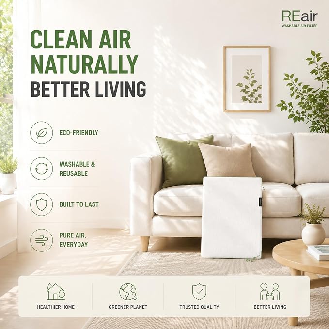 REair 14x25x1 Air filter Pro Kit, Washable and Reusable Air Filter 14x25x1 - Image 8
