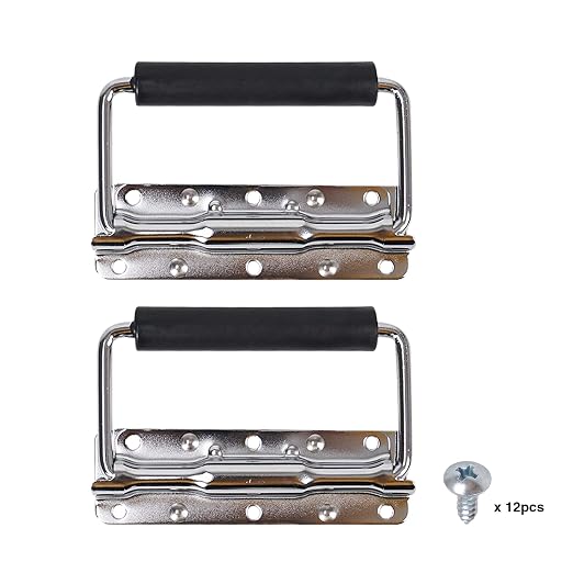 Sound Town 2-Pack Spring Loaded Case Handles, Stainless Surface Mount Handle - Image 2