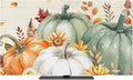 Thanksgiving Pumpkin Fall Eucalyptus Leaf Indoor TV Cover, Elastic TV Screen by Unknown
