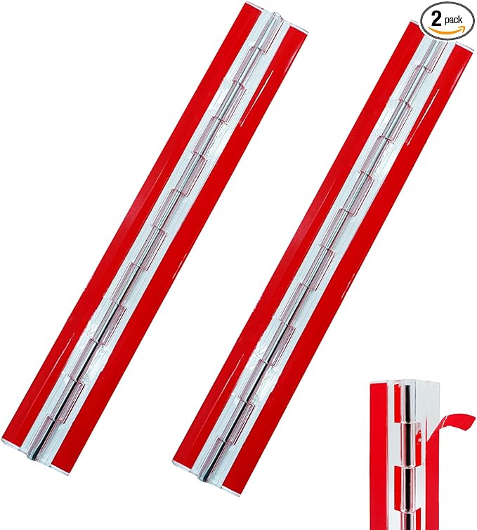 2 PCS Set of Acrylic Hinge 300 mm Continuous Piano Hinge 12" Acrylic Hinge 12" by soujkooy