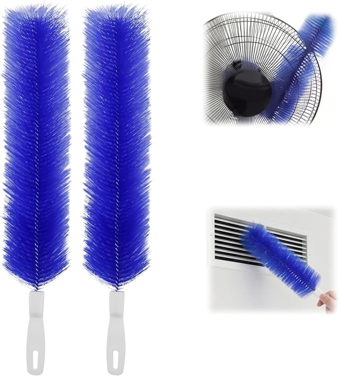 Bendable Microfiber Head, 2026 Fan Cleaner Brush, Washable Reusable Dust Remover by UUJQAC
