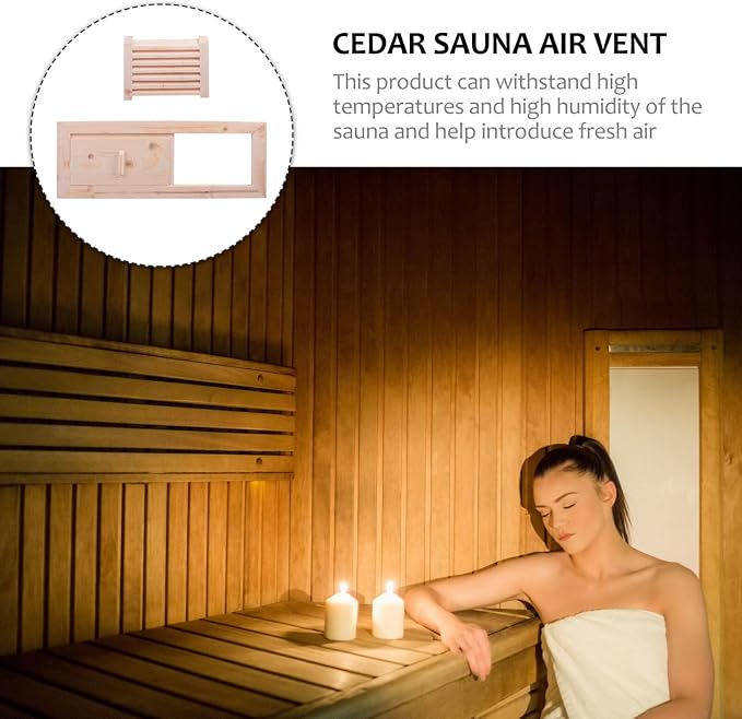 Veemoon Air Ventilation Panel Sauna Vent Panel 1 Set Steam Room Vent Adjustable - Image 5