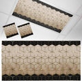 2x4 ft Fluorescent Light Cover for Ceiling Modern Brown Black Geometric Texture by Unknown