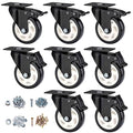 4" Swivel Casters Set of 8, Heavy Duty Locking Casters by CLOATFET