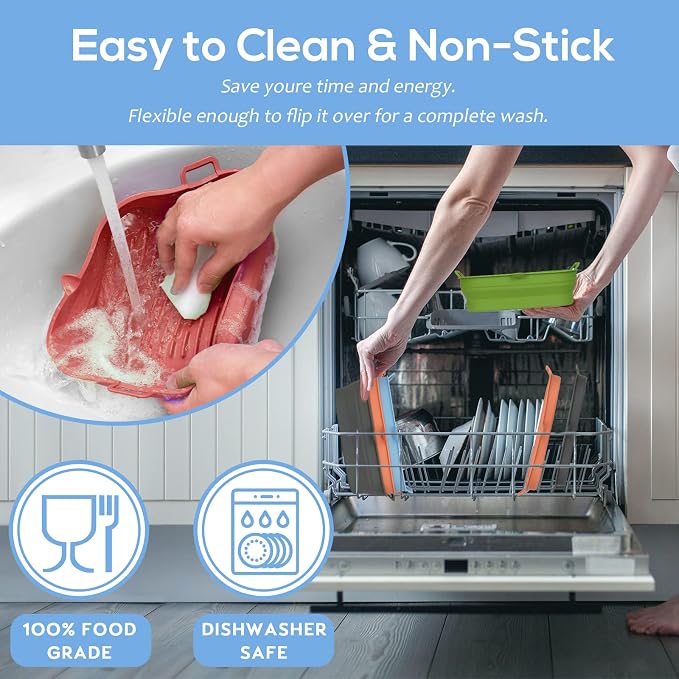 Silicone Air Fryer Liners Square - Image 2