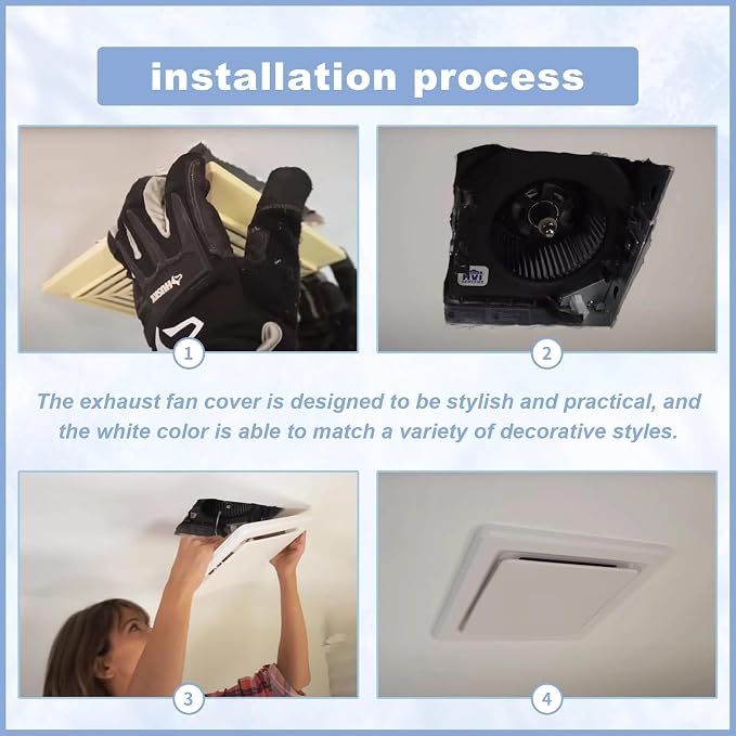 682 Duct-Free Ventilation Fan Cover Grille Replace - Image 7