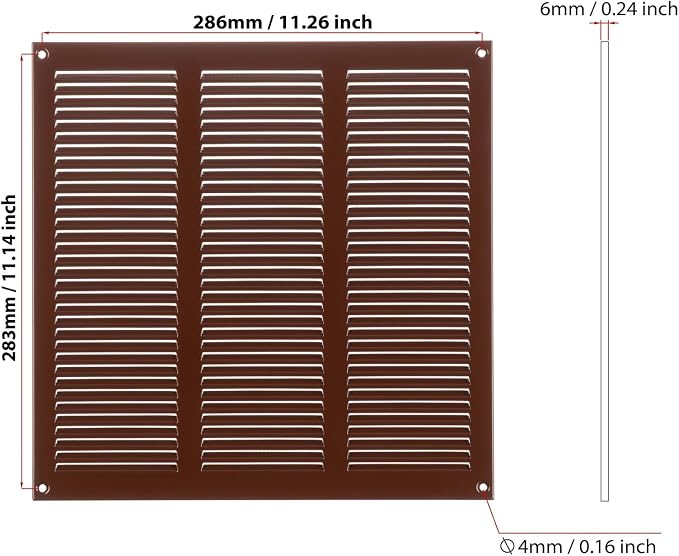 Steinberg14 Brown Vent Cover 10x10 - Image 2
