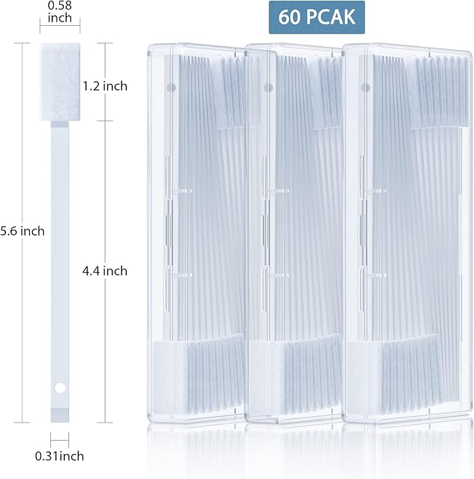 Lumkew 60Pcs Crevice Cleaning Tools, Disposable Toilet Brush - Image 7