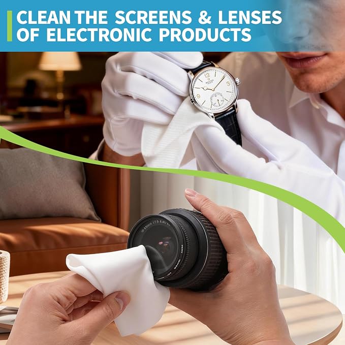 Creatyi 9"x9" 180 PCS Lint Free Cloth Cleanroom Wipers 100% Polyester Lint-Free - Image 7