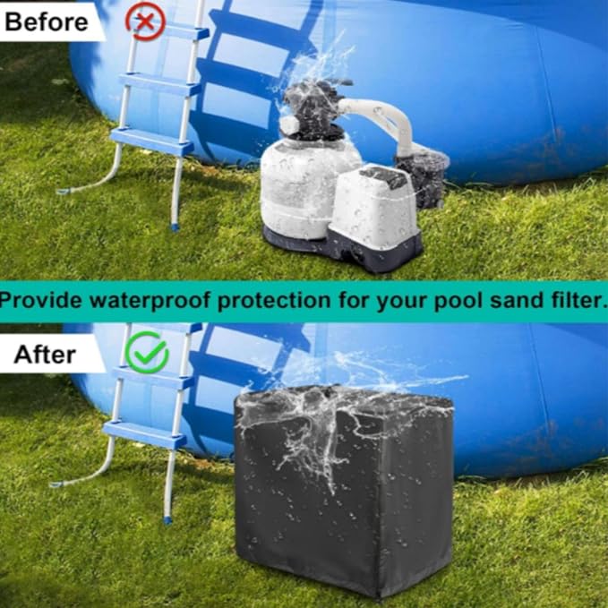 Pool Filter Cover | Sand Filter Cover Waterproof Strainer Enclosure - Image 5