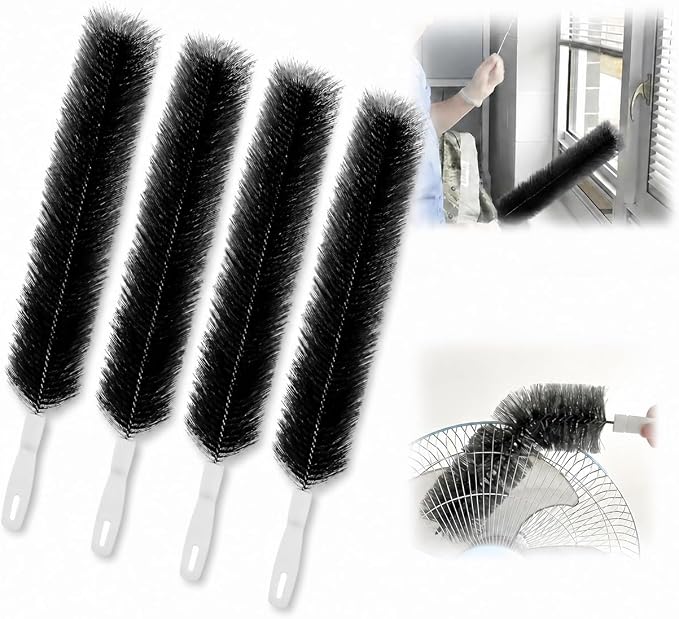 Bendable Microfiber Head, Reusable Dust Remover, Fan Cleaner Brush Washable by Unknown