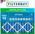 Filterbuy 24x24x2 Air Filter MERV 13 Optimal Smoke & Allergy Defense, by Filterbuy