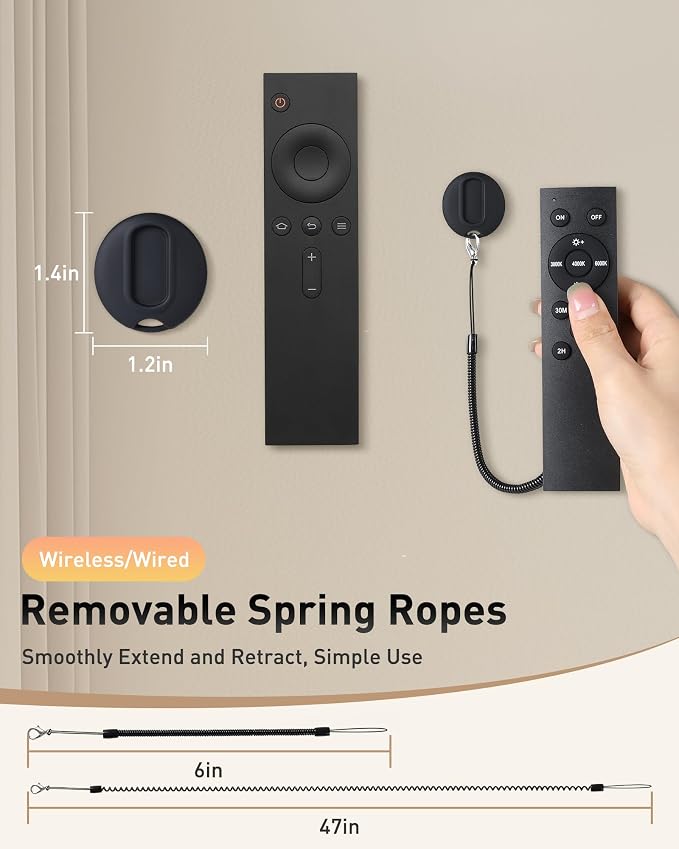 2-in-1 Magnetic Remote Control Holder Wall Mount, 2 Pack Self-Adhesive TV - Image 4