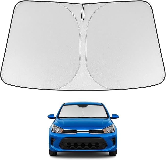 Proadsy 2026 Upgrade Windshield Sun Shade Custom Fit 2018-2023 Kia Rio Foldable by Proadsy
