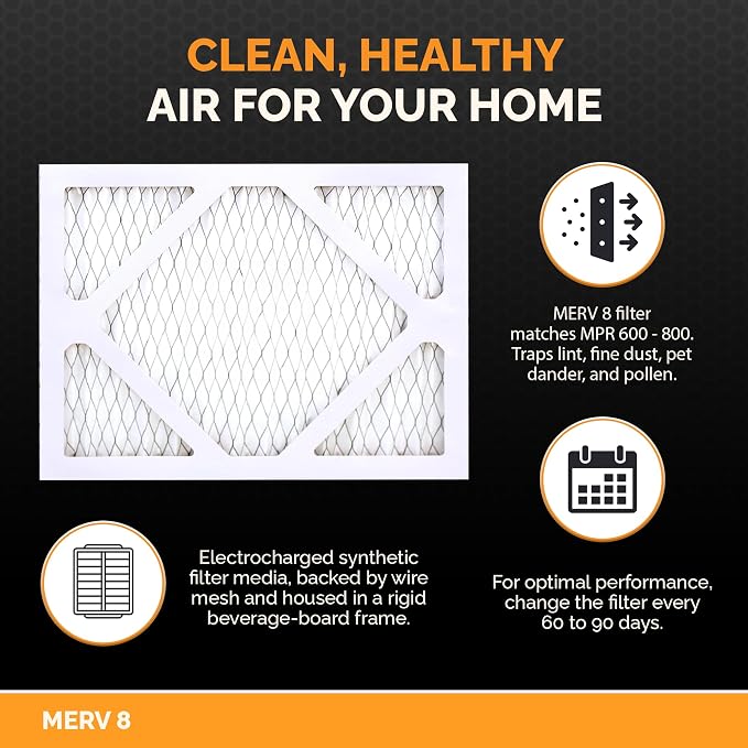 Tiger Tough 20x20x1 Air Filter MERV 8 MPR 600-800, High-Performance Pleated - Image 3