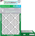 Filterbuy 20x36x2 Air Filter MERV 8 Essential Dust & Allergy Defense, by Filterbuy