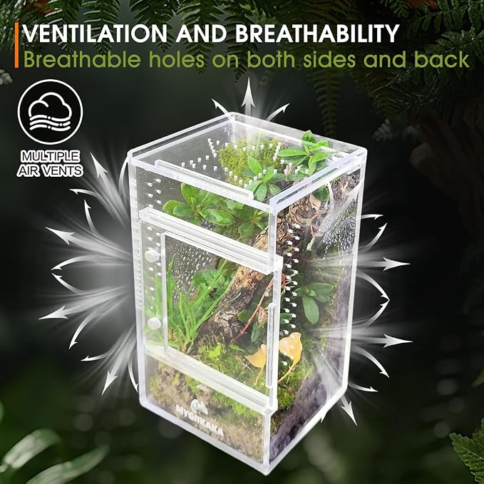 MYGIIKAKA Jumping Spider Enclosure Accessories, Tarantula Spider Box, Bug Cage - Image 6