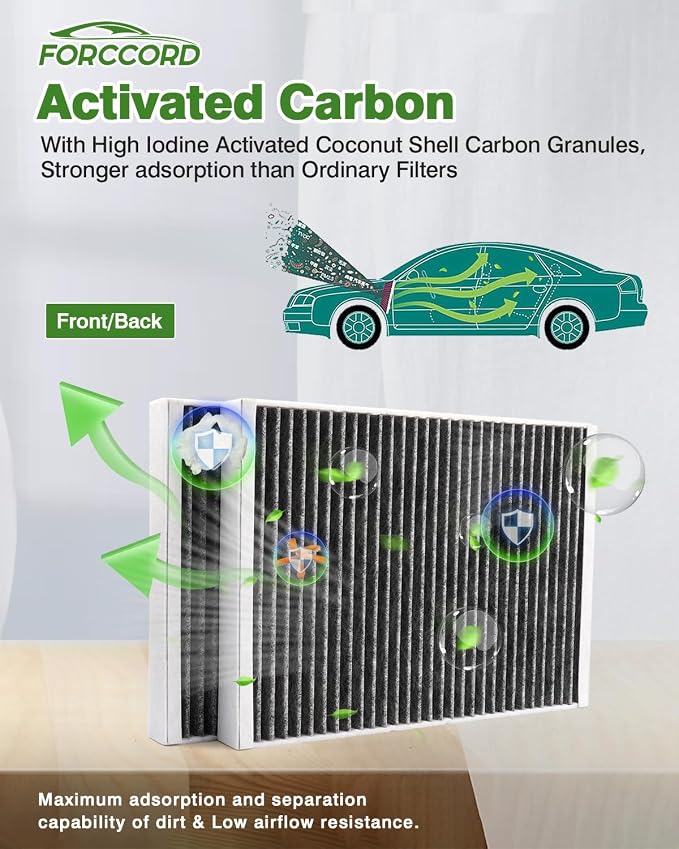 2-Pack Cabin Air Filter Fits for BMW X5 X6 X7; 530I 540I 530E, 740I 750I 750Li - Image 4