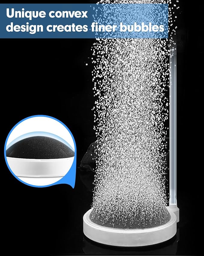 Air Stone for Aquarium Fish Tank Bubbler, 3.2 Inch Nano Air Bubble Stone - Image 2