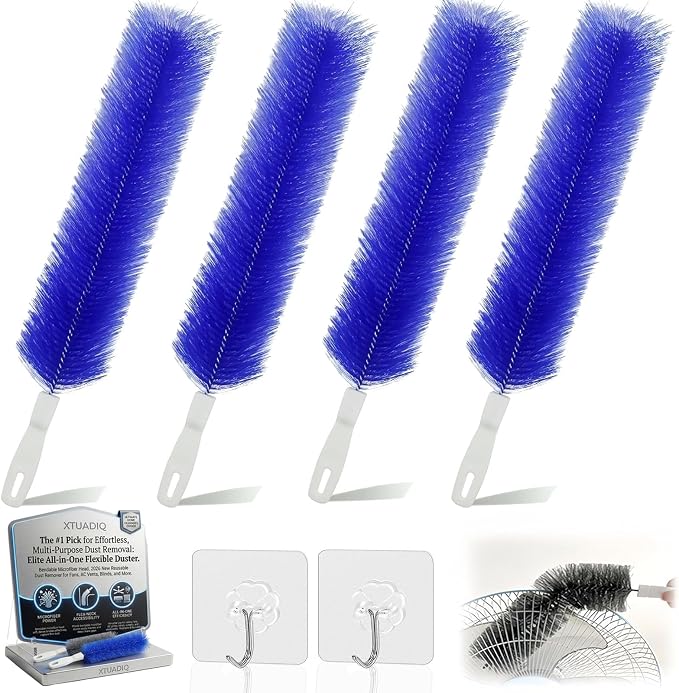 Bendable Microfiber Head, 2026 New Reusable Dust Remover, Fan Brush Cleaner by Unknown