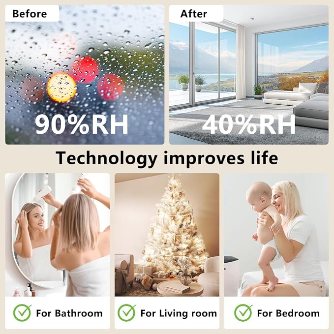 Dehumidifier 1657ML 58OZ Small Dehumidifier - Image 7
