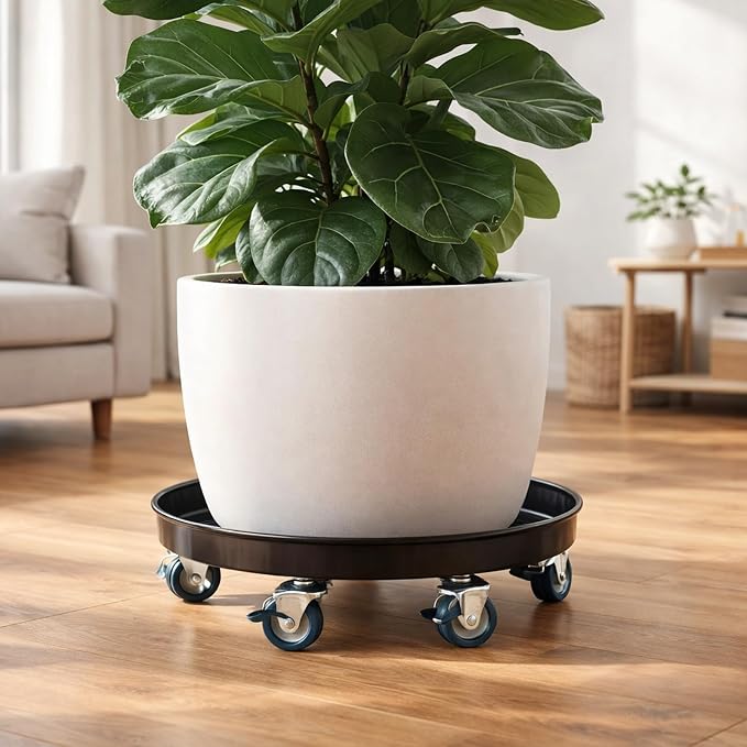 Planterhoma 3 Packs 18" Metal Plant Caddy - Image 6