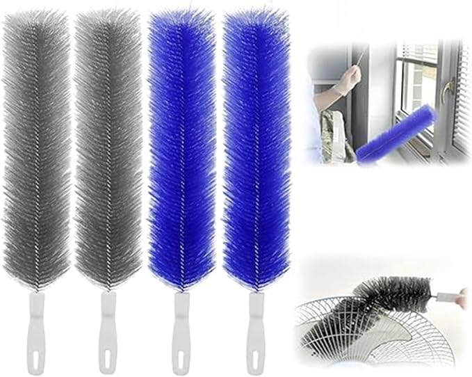 Bendable Microfiber Head, Reusable Dust Remover, Fan Brush Cleaner Washable by Unknown