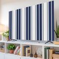 Minimalist Blue Stripes Indoor TV Cover, Elastic TV Screen Protector Modern by Unknown