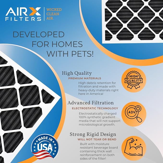 20x25x1 Air Filter MERV 7 Rating, 12 Pack of Furnace Filters Comparable to MPR - Image 3