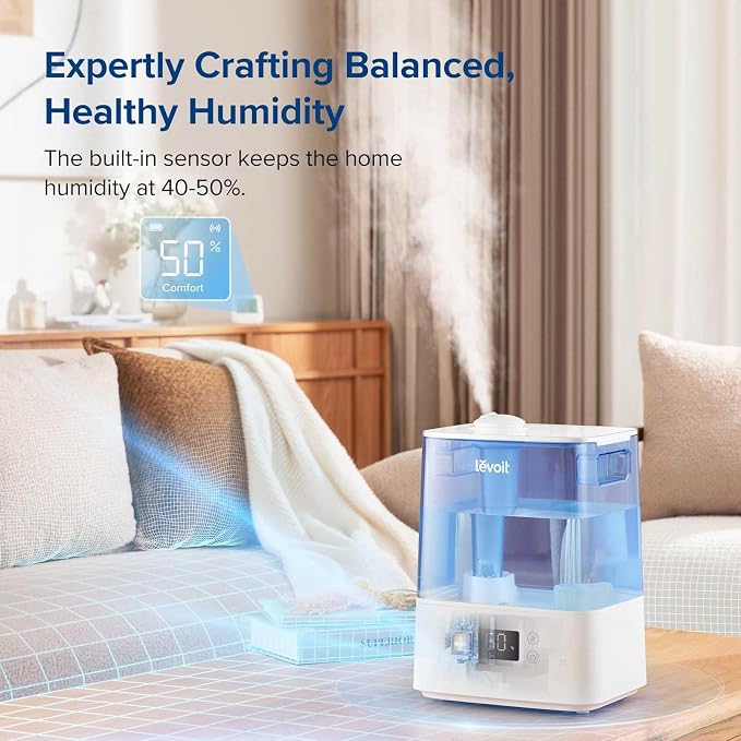 Levoit Classic300S Ultrasonic Smart Top Fill Humidifier, Large 6L Tank - Image 2