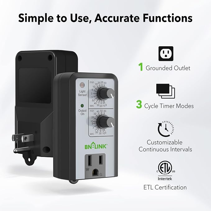 BN-LINK Short Period Repeat Cycle Intermittent Timer, Interval Timer - Image 2