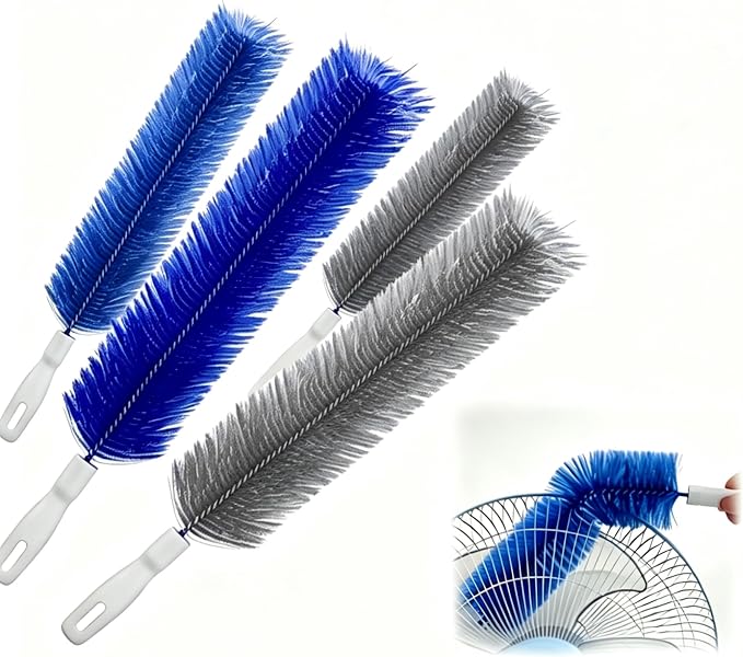 2026 Flexible Microfiber Fan Duster, Bendable Crevice Brush by Unknown