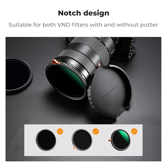 K&F CONCEPT 82mm Variable ND Lens Filter Cap TPU Material, Only - Image 3