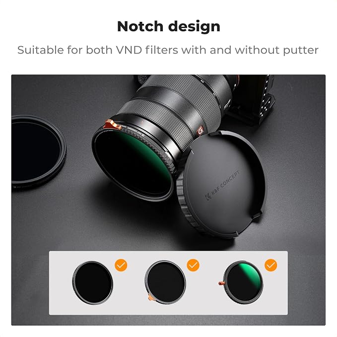 K&F CONCEPT 82mm Variable ND Lens Filter Cap TPU Material, Only - Image 3